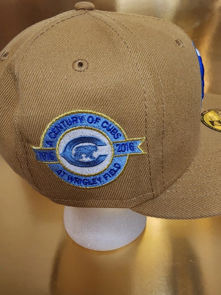 Chicago Cubs New Era MLB 100 Years Wrigley Field Patch Fitted Hat Size 6 7/8 - Image 4 of 4
