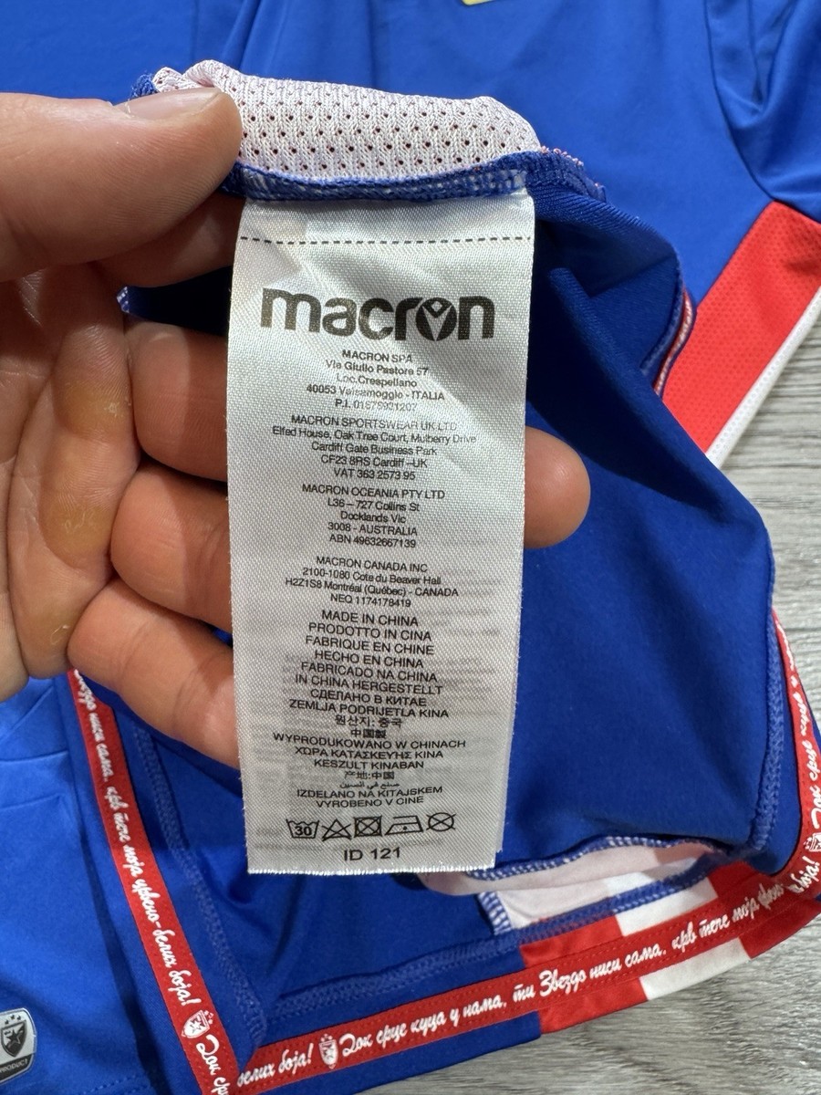 Maillot Macron Red Star Belgrade Maillot Extérieur 2023-2024 Bleu