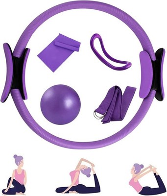 5 Stk Heim Pilates Ring Widerstandsring Yoga Fitness Circle Training Gymnastik