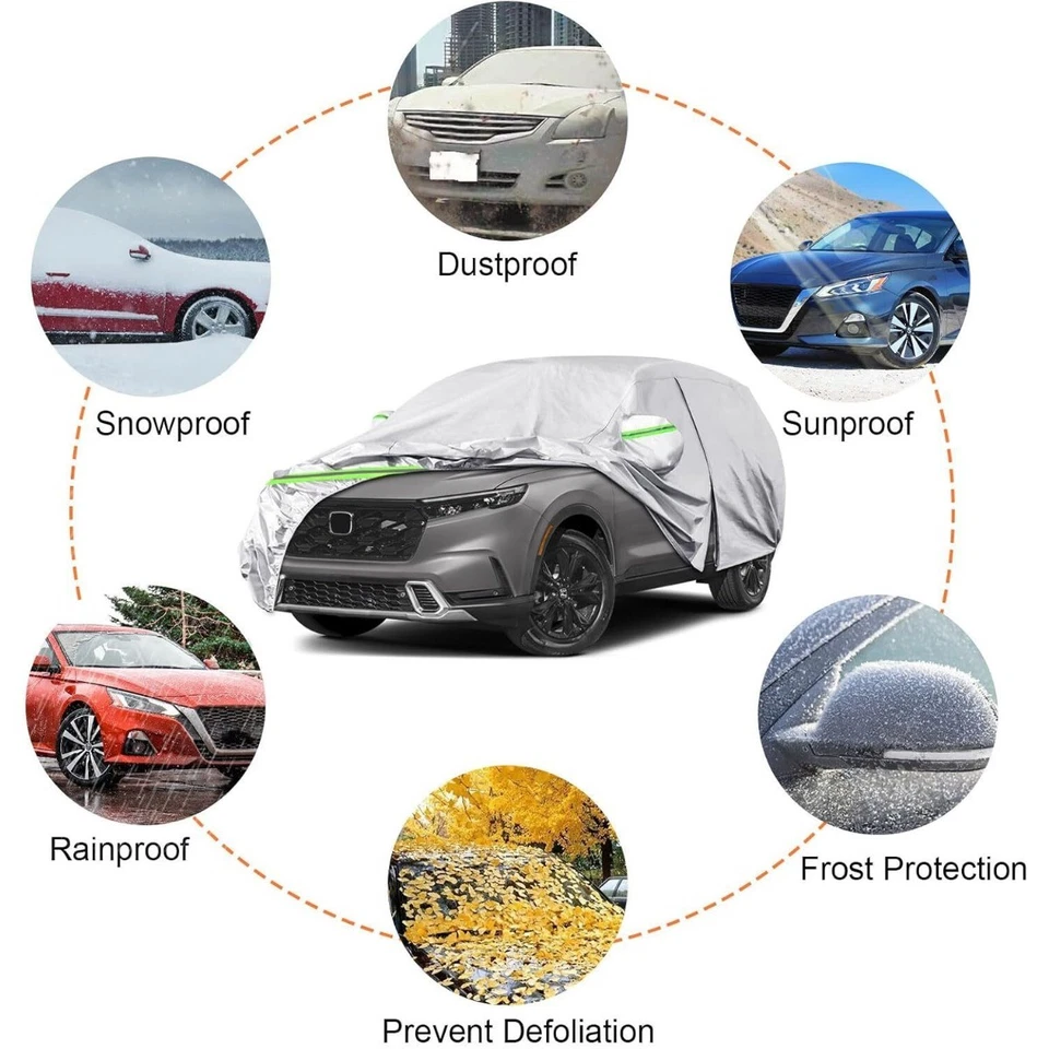 Cubierta de coche para Volvo XC60 6 capas impermeable cremallera nieve todo tipo de clima protección Foto 3 de 4