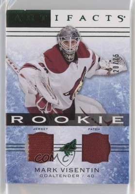 2014 Artifacts Emerald Jersey/Patch 20/75 Mark Visentin #122 Rookie Patch RC 8hk
