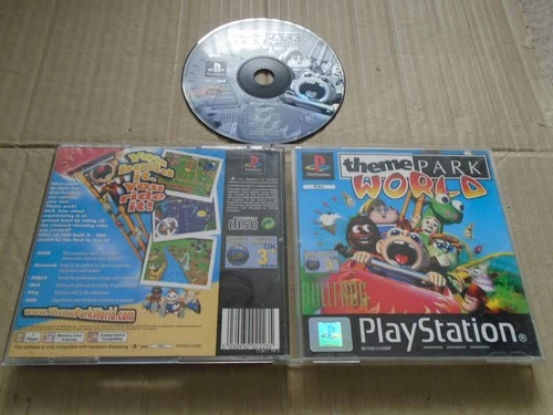 Theme Park World PS1 NO MANUAL Sony Playstation
