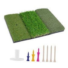 Golf Hitting Mat 24"x16"  Tri-Turf Golf Practice Mat Outdoor Indoor 24"x24"