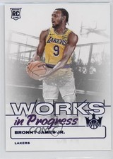 2024-25 Panini Court Kings Works in Progress Sapphire 10/25 Bronny James Jr 04br