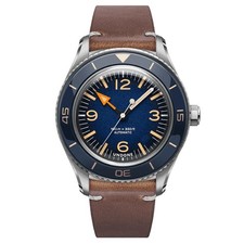 Undone Basecamp Explorer - Automatic Steel Blue Skin Watch - Nato Strap Included