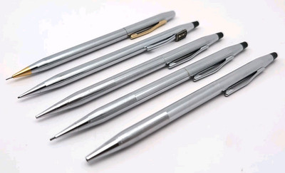 LOT OF 5: Vintage Cross Century Made in USA Mechanical Pencils & Ballpoint Pens
