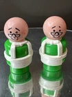 Vintage Fisher Price Little People MR. HOOPER Sesame Street 938 Set of 2