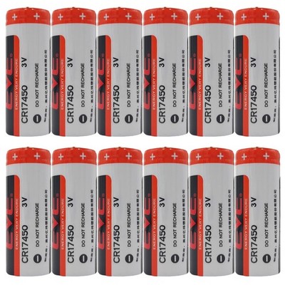 12x CR17450 2400mAh 3V Battery For EVE CR17450 PLC Industrial Control Battery