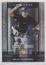 2008 Donruss Elite Extra Edition Turn of the Century /50 Wilin Rosario #168 Auto