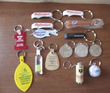 Lot Of 15 Beer, Alcohol & Tavern Themed Keychains