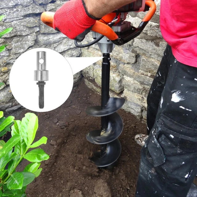 Socket Driver for Drill Soil Auger Adapter Power Converter Earth