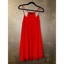 Sanctuary Boho Hippie Coquette Soft Grill Orange Gingham Tiered Sundress