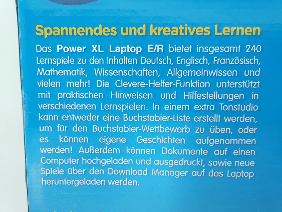 VTech Power XL Laptop E/R Lernspielzeug Laptop Kinder Grau 80-117904 B-Ware - Bild 3 von 4