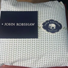 John Robshaw King Sheet Set Sage Organic Cotton Cinde
