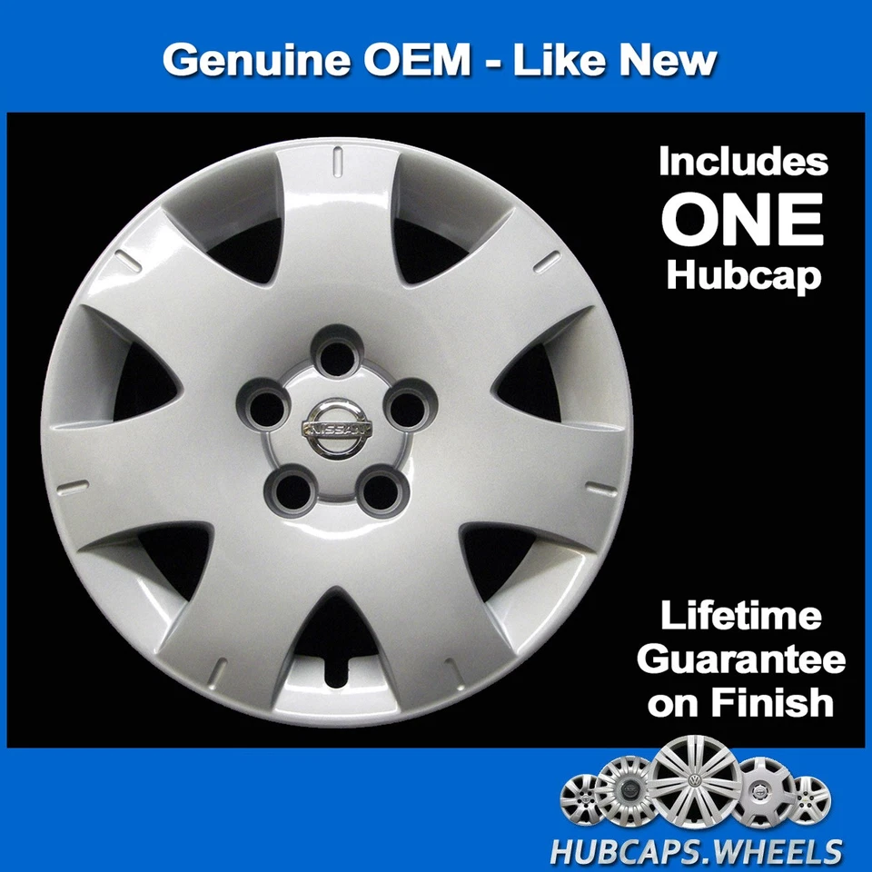 Calota para Nissan Quest 2004-2006 genuína tampa de roda original 16 polegadas prata 53068 - Imagem 2 de 4