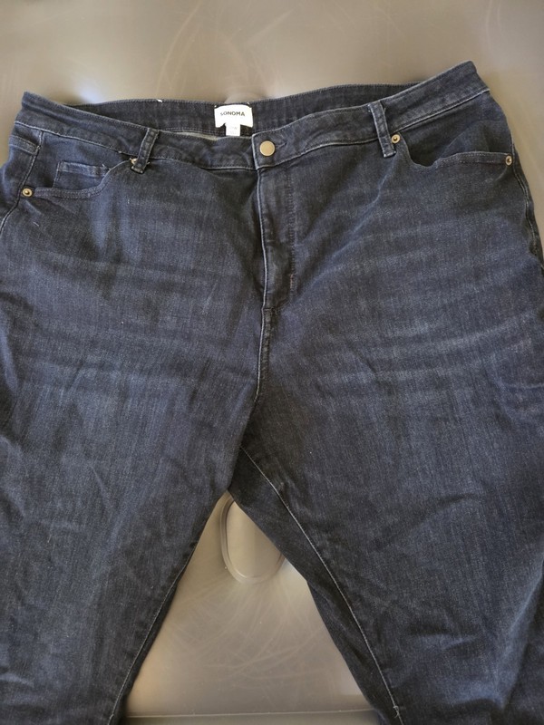 Women's SONOMA Bootcut Jeans Dark Blue High-Rise Skinny Size 22 W