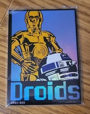 2023 Card.Fun Star Wars World Art Droids C-3PO/R2-D2 Holo Foil  #SW01-052