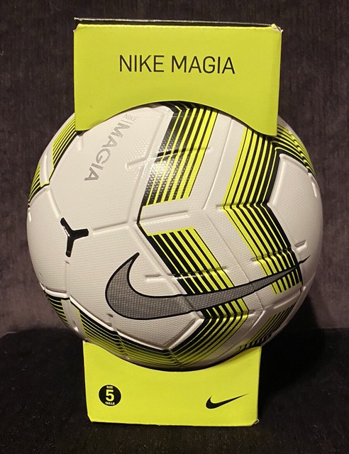 Nike Magia Match Soccer Ball - Premier League - White & Crimson