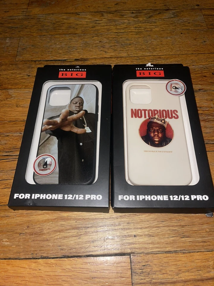 Pacote com 2 capas Notorious B.I.G para iPhone 12 Pro Hip Hop Rap Brooklyn’s Finest - Imagem 3 de 4