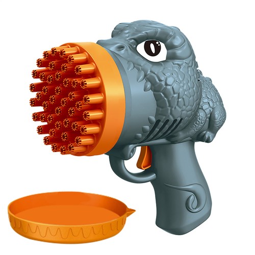 Bubble Machine Dinosaur Shape 44 Holes Automatic Bubble Gun Kids Toys Gifts Fun - Picture 12 of 13