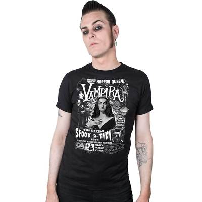Kreepsville 666 Vampira Spookathon Horror Punk Emo Goth Mens Tee Shirt MTVST