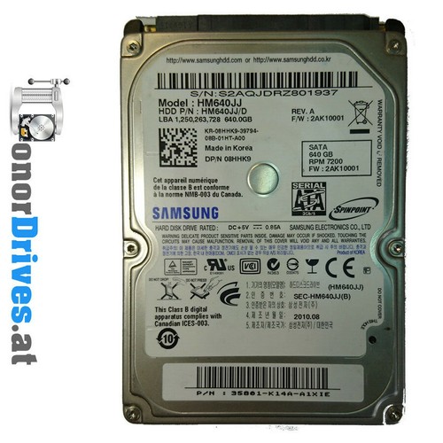 Samsung  HM640JJ - 640 GB - SATA - PCB BF41-00320A Rev. 04*