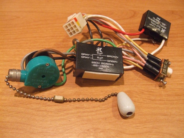 Ceiling Fan 3 Speed Reverse Switch Zing Ear Capacitor Pull Part Ze