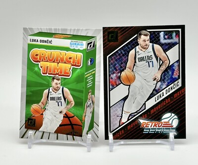 2023-24 Panini Donruss Luka Doncic Crunch Time & Retro Gold Press Proof