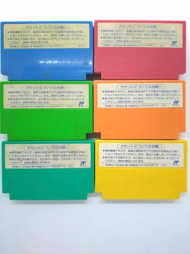 NINTENDO Famicom NES Megaman Set of 6 Rockman Game Cartridge Tested #147 - Image 2 of 4