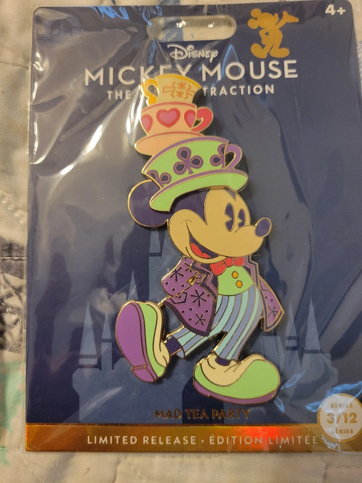 Disney Mickey Main Attraction Mad Tea Party Collectors Pin 3/12 New