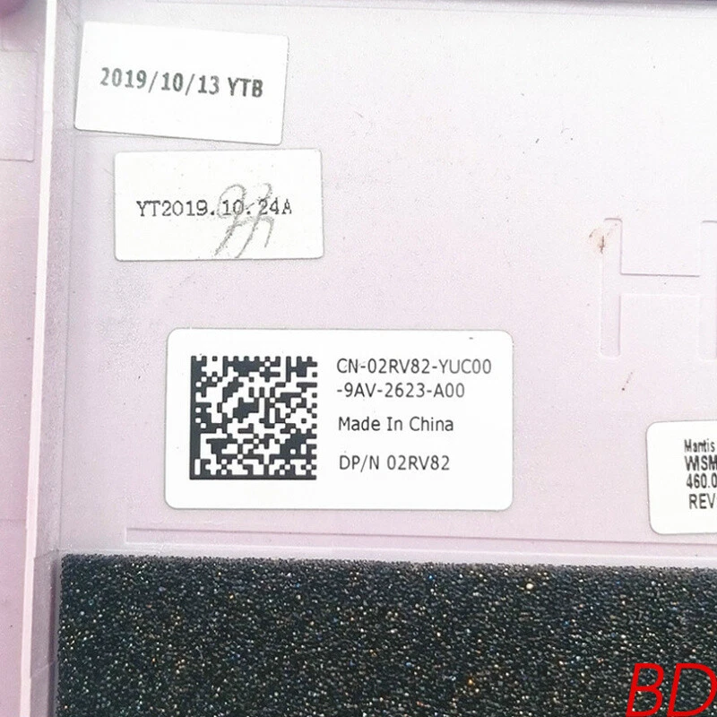 Carcasa de teclado púrpura con reposamanos para Dell Inspiron 15 5590 5598 02RV82 C Foto 2 de 3