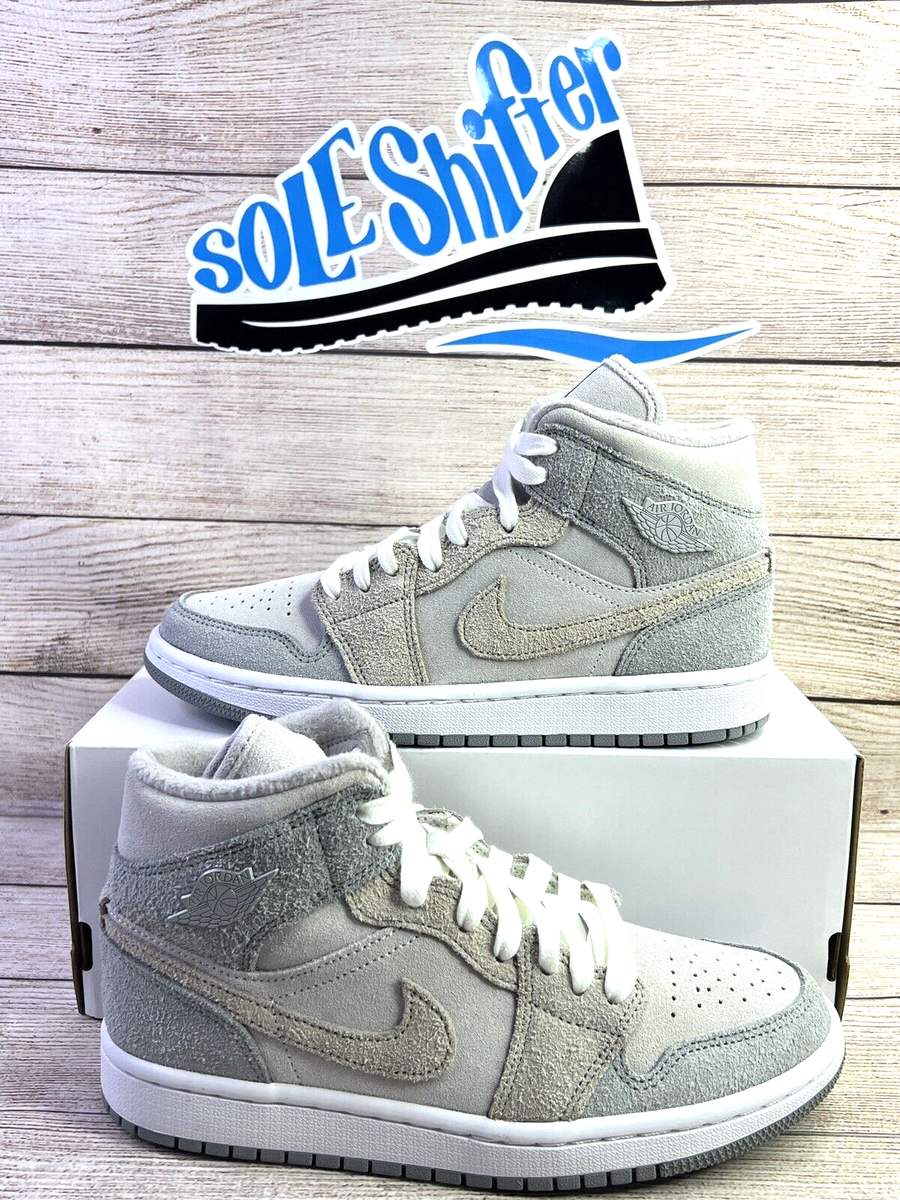 NIKE AIR JORDAN 1 MID SE *WOMEN* *PARTICLE GREY* DO7139-002 SIZE 7