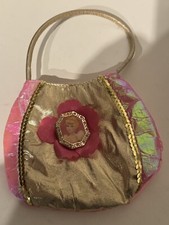 Disney Princess Costume Purse Cinderella Pink  Gold With Cameo