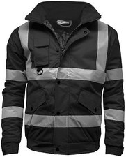 Strormway Hi Vis Viz Jacket High Visibility Safety Bomber Work Wear Waterproof