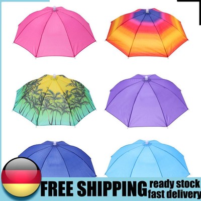 Beach Head Hats Portable Umbrella Headwear Multi-function for Outdoor Activities