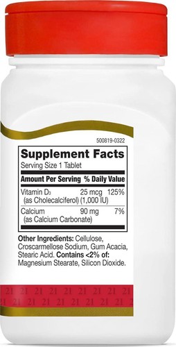 21st Century D 1000 IU Tablets, 300 Count - Picture 6 of 8