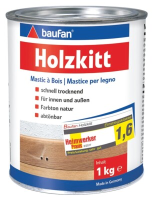 Baufan Holzkitt 1 kg Naturfarben, Gebrauchsfertig, Past�s, F�r Innen und Au�en