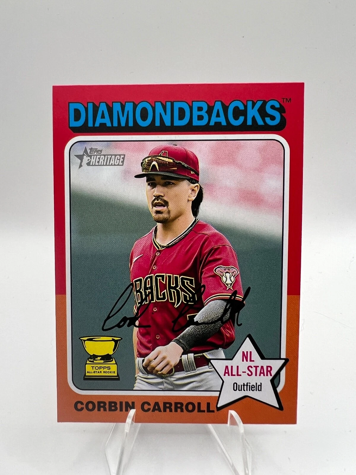 2024 Topps Heritage Color Swap SP Corbin Carroll #372 Arizona Diamondbacks