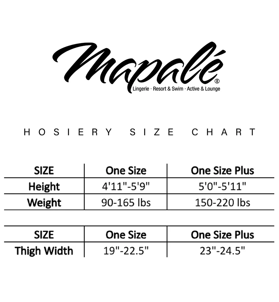 Hasta el muslo de cuero sintético Mapale talla grande (1017X) Foto 4 de 4