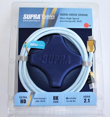 Supra Cables HDMI Kabel High Speed 2.1  UHD 8K mit Ethernet  3D  1,5m