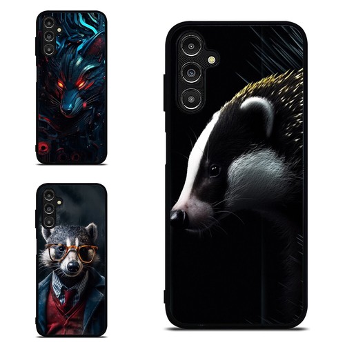 For Samsung A15 A16 S23 S24 S25 Ultra FE Shockproof smooth abstract dark badgers - 第 1/25 張圖片
