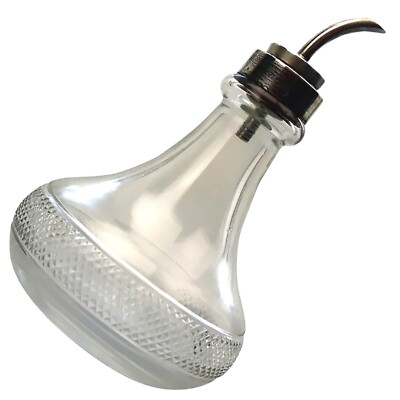 Eine gute antike George V englische Nieselflasche aus massivem Silber & geschliffenem Glas um 1932