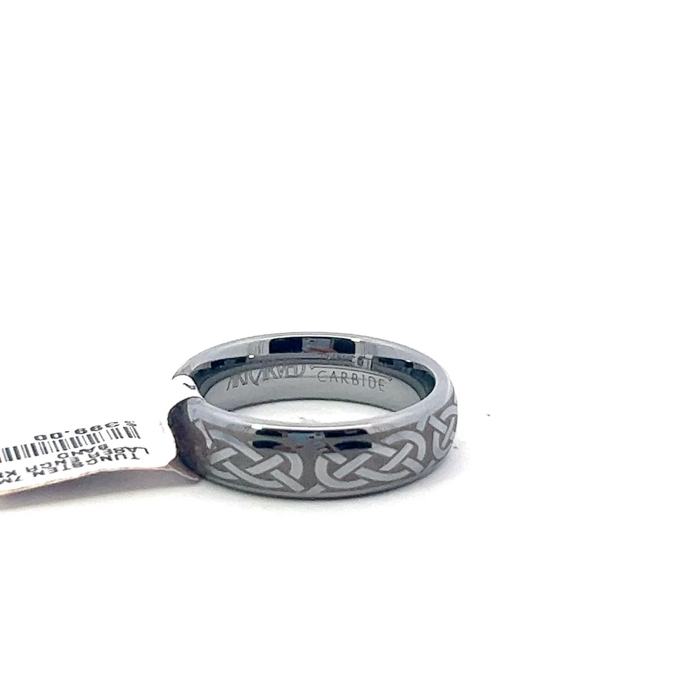 Anillo Artcarved 6 mm carburo de tungsteno nudo celta banda Foto 2 de 4