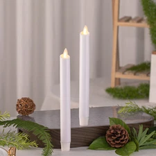 9" Flameless LED Battery Taper Candles Set of 2 with Remote 