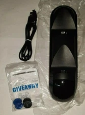 YCCTEAM DUAL CHARGING DOCK FOR PS4 SLIM & PRO WIRELESS CONTROLLER BLACK uns nib