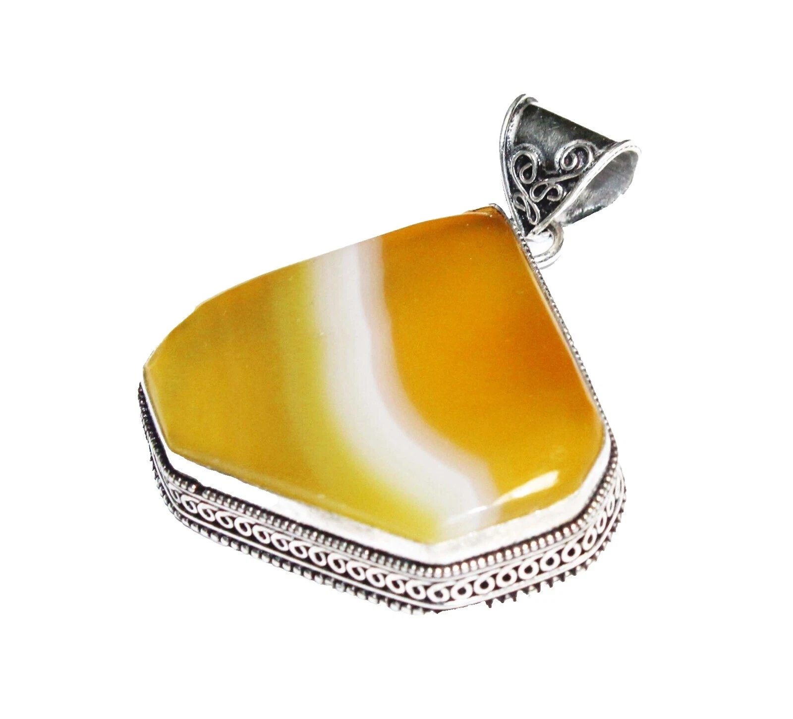 Onyx plateado Collares y colgantes De moda belleza