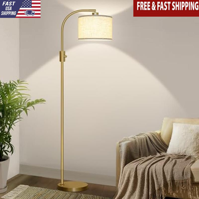Dimmable Arc Floor Lamp 1200 Lumens LED Bulb Included for Living Room Bedroom
