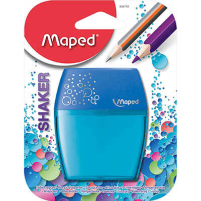 Maped 2 Holes Shaker Pencil Sharpener Random Colour Ages Five Years and Up