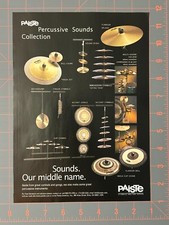 2000 Vintage Paiste Percussive Sounds Collection Cymbals Gongs Bell Print Ad K2