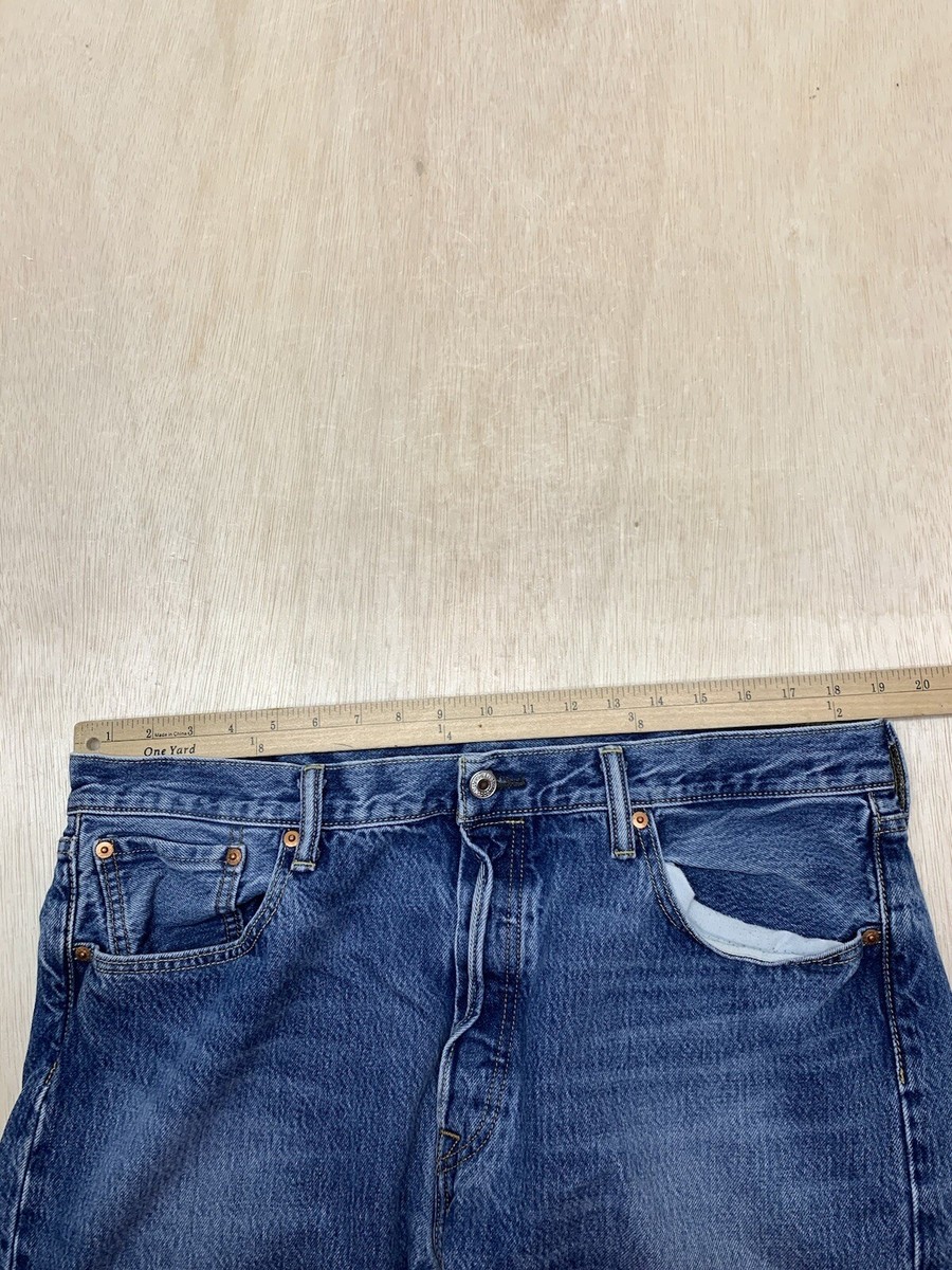 【USED】 LEVI'S リーバイス 501ジーンズ W38 L32 LEVIS 501 Jeans Mens Sz W38 L32 Regular Fit Straight Button